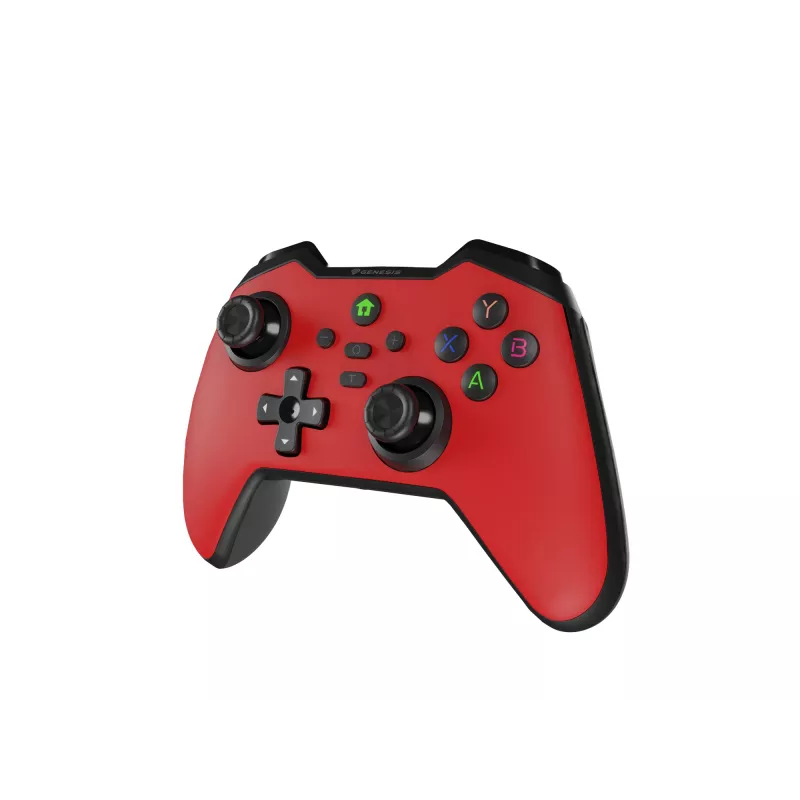 Comando de jogos Genesis Mangan 400 Red Bluetooth Analógico / Digital Android, MAC, Nintendo Switch, PC, iOS