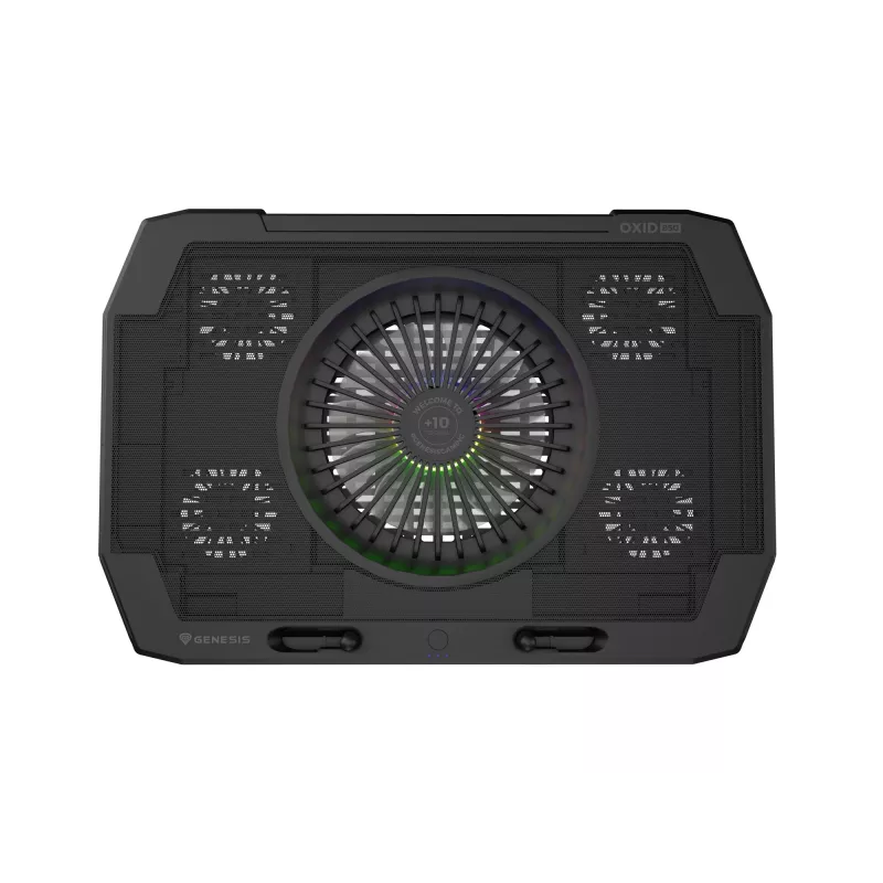 Base de arrefecimento para portátil Genesis Oxid 850 43,9 cm (17,3 polegadas) 2500 rpm preto