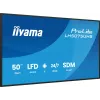 Ecrã de sinalização digital iiyama LH5075UHS-B2AG Ecrã plano de sinalização digital 125,7 cm (49,5 polegadas) LCD Wi-Fi 500 cd/m² 4K Ultra HD preto Processador integrado Android 24/7