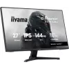 iiyama G-Master Black Hawk G2741QSU-B1 monitor gaming, 68,6 cm (27 polegadas) 2560 x 1440 WQHD IPS, 144 Hz, 1 ms MPRT, FreeSync, HDMI, DisplayPort, hub USB, preto