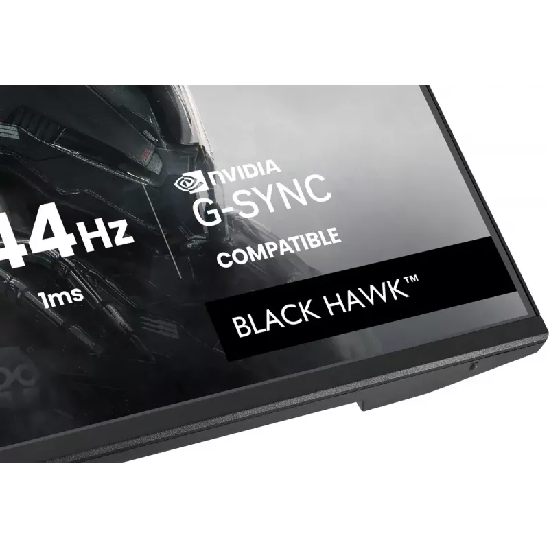 iiyama G-Master Black Hawk G2741QSU-B1 monitor gaming, 68,6 cm (27 polegadas) 2560 x 1440 WQHD IPS, 144 Hz, 1 ms MPRT, FreeSync, HDMI, DisplayPort, hub USB, preto