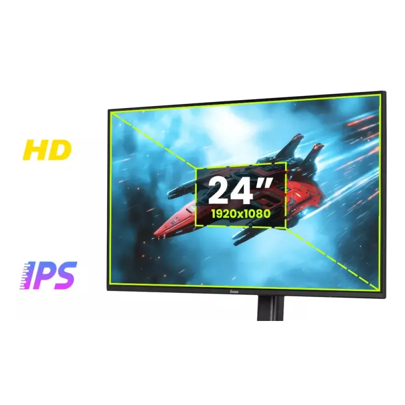 Monitor de computador iiyama G-MASTER G2471HS-B1 60,5 cm (23,8 polegadas) 1920 x 1080 píxeis Full HD preto