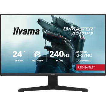 Monitor de computador iiyama G-MASTER G2471HS-B1 60,5 cm (23,8 polegadas) 1920 x 1080 píxeis Full HD preto