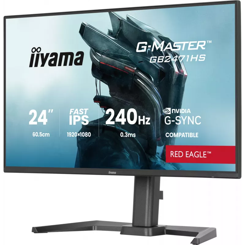 Monitor de computador iiyama G-MASTER GB2471HS-B1 60,5 cm (23,8 polegadas) 1920 x 1080 píxeis Full HD preto