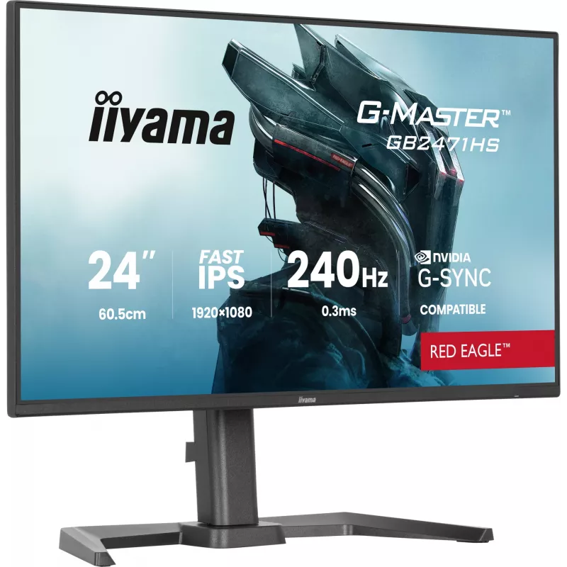 Monitor de computador iiyama G-MASTER GB2471HS-B1 60,5 cm (23,8 polegadas) 1920 x 1080 píxeis Full HD preto