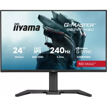 Monitor de computador iiyama G-MASTER GB2471HSU-B1 60,5 cm (23,8 polegadas) 1920 x 1080 píxeis Full HD preto