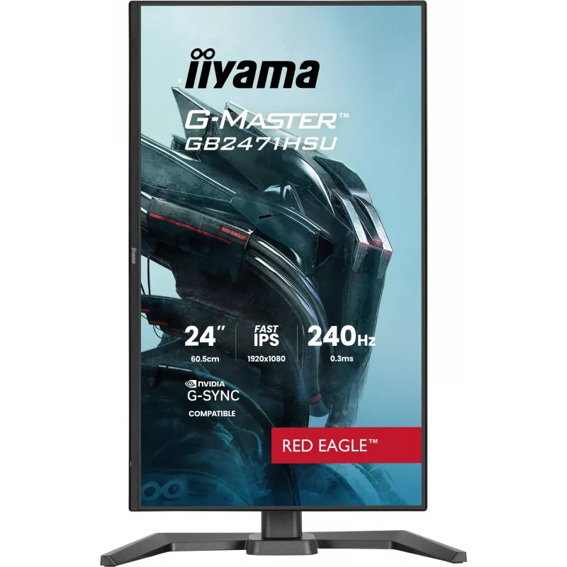 Monitor de computador iiyama G-MASTER GB2471HSU-B1 60,5 cm (23,8 polegadas) 1920 x 1080 píxeis Full HD preto
