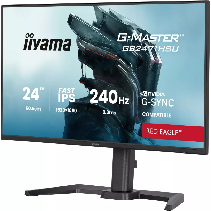 Monitor de computador iiyama G-MASTER GB2471HSU-B1 60,5 cm (23,8 polegadas) 1920 x 1080 píxeis Full HD preto