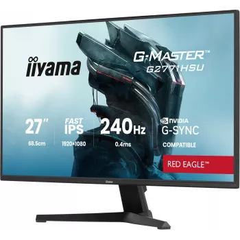 Monitor IIYAMA G2771HSU-B1 27 polegadas Fast IPS Full HD 1920x1080 240Hz HDR10 FreeSync compatível com G-SYNC
