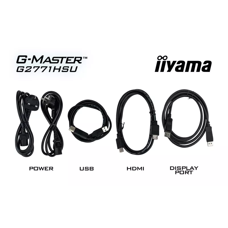 Monitor IIYAMA G2771HSU-B1 27 polegadas Fast IPS Full HD 1920x1080 240Hz HDR10 FreeSync compatível com G-SYNC