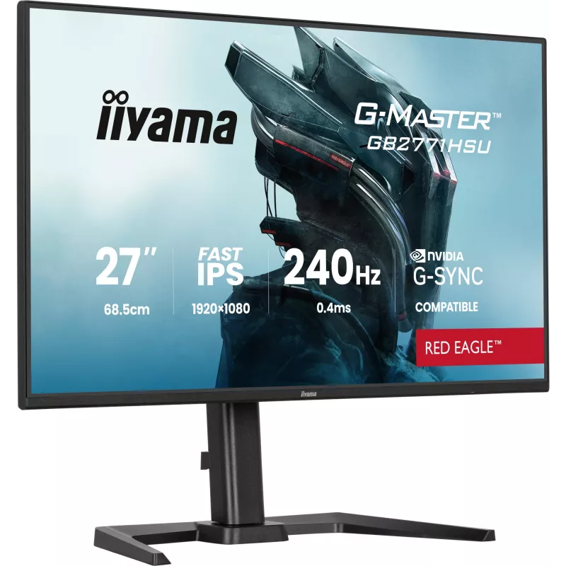 Monitor de computador iiyama G-MASTER GB2771HSU-B1 68,6 cm (27 polegadas) 1920 x 1080 píxeis Full HD preto