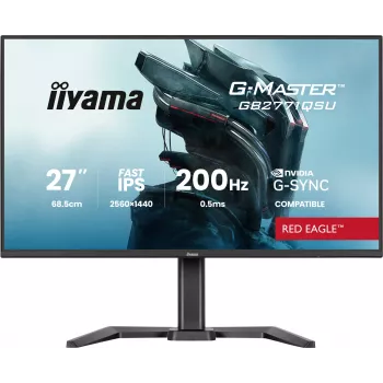 Monitor de computador iiyama G-MASTER GB2771QSU-B1 68,6 cm (27 polegadas) 2560 x 1440 píxeis Wide Quad HD preto