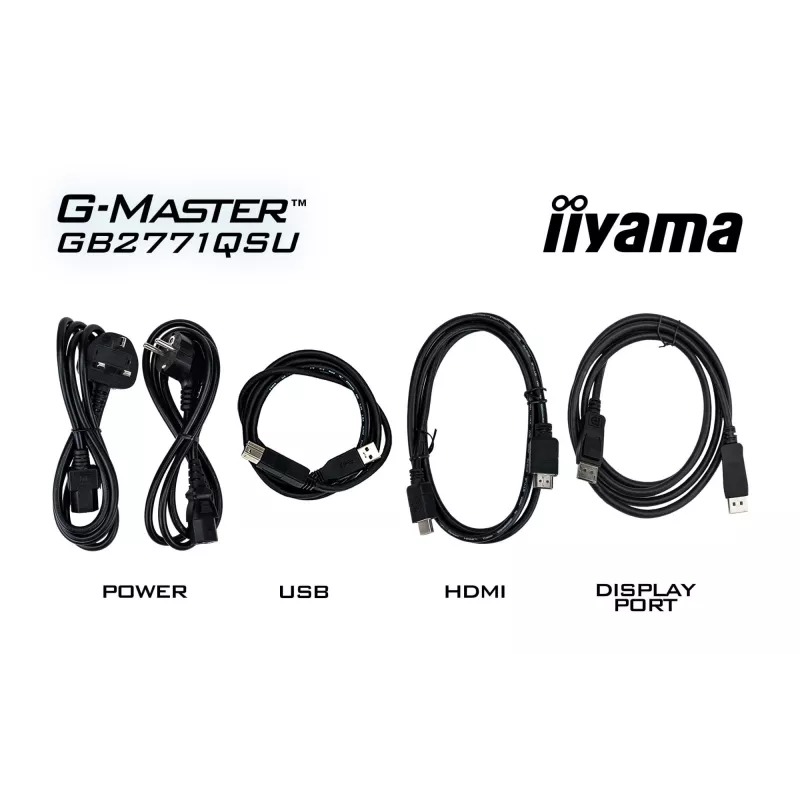 Monitor de computador iiyama G-MASTER GB2771QSU-B1 68,6 cm (27 polegadas) 2560 x 1440 píxeis Wide Quad HD preto