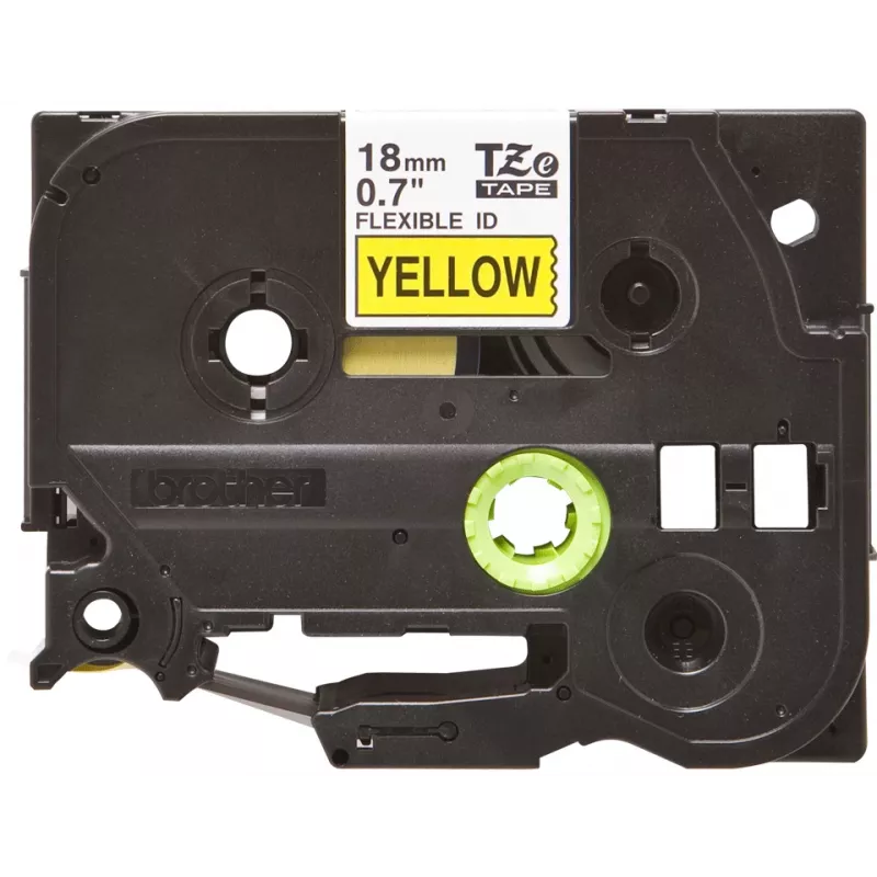 Brother TZE-FX641 Fita adesiva TZE-FX preto sobre amarelo TZ