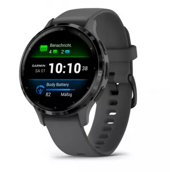 Smartwatch GARMIN Venu 3S — 41 mm caixa de polímero cinzenta, 1,2 polegadas AMOLED, 10 dias de autonomia, 5 ATM