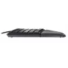 Teclado ergonómico de tamanho completo com fio Cherry KC 4500 ERGO preto USB QWERTY UK 109 teclas layout curvo apoio de pulso cabo 1,8 m