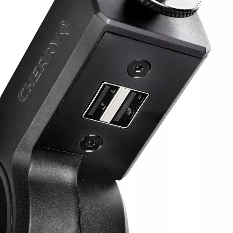 CHERRY MA 6.0 UNI USB suporte de secretária, Cherry, preto, 2,5 m, 3/8 e 5/8, alumínio