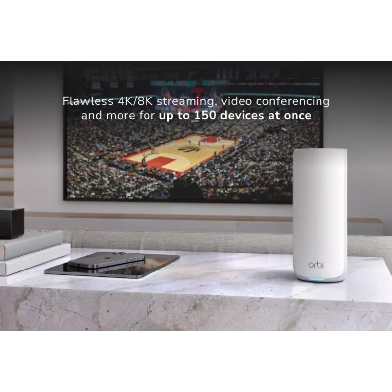 NETGEAR Orbi 870 Tri-Band (2,4 GHz / 5 GHz / 6 GHz) Wi-Fi 7 (802.11be) branco 4 Interno