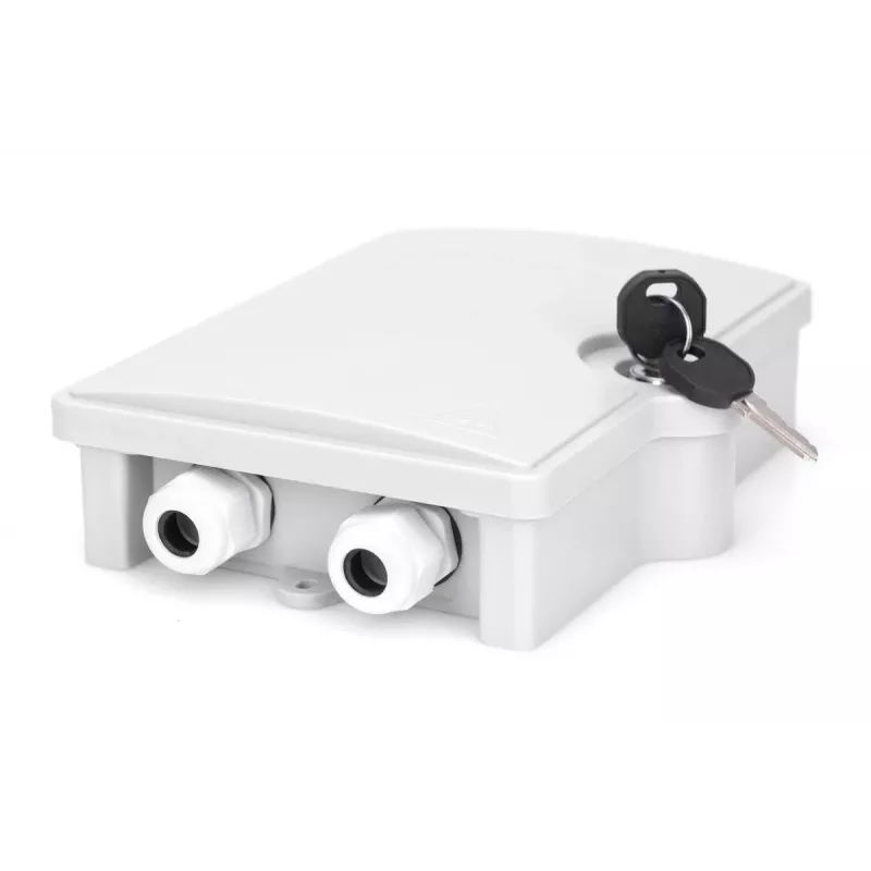 DIGITUS Caixa FTTH exterior, IP65 para 2x adaptador SC/SC ou 2x LC/DC