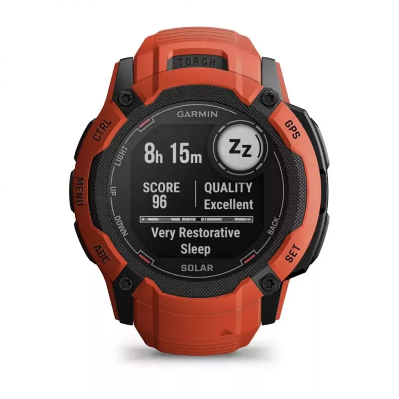 Smartwatch GARMIN Instinct 2X Solar – Relógio desportivo, 50 mm caixa de polímero, carregamento solar, GPS (GPS/GLONASS/Galileo), 10 ATM, pulseira de silicone