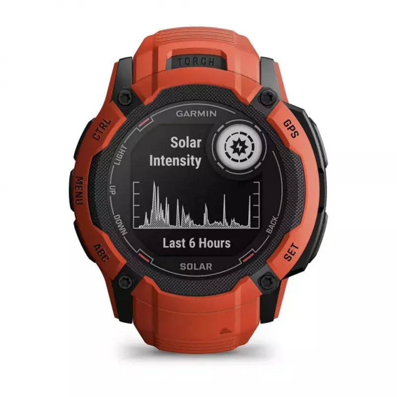 Smartwatch GARMIN Instinct 2X Solar – Relógio desportivo, 50 mm caixa de polímero, carregamento solar, GPS (GPS/GLONASS/Galileo), 10 ATM, pulseira de silicone