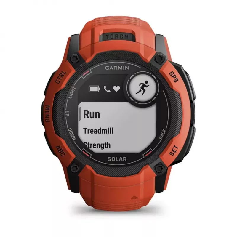 Smartwatch GARMIN Instinct 2X Solar – Relógio desportivo, 50 mm caixa de polímero, carregamento solar, GPS (GPS/GLONASS/Galileo), 10 ATM, pulseira de silicone