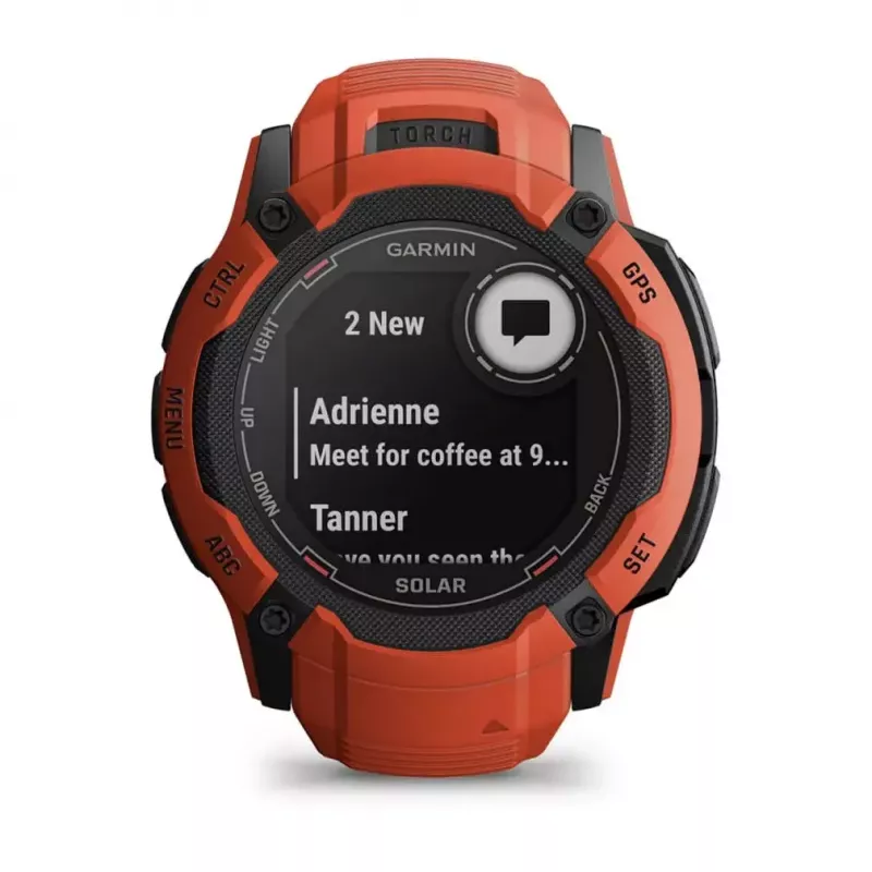 Smartwatch GARMIN Instinct 2X Solar – Relógio desportivo, 50 mm caixa de polímero, carregamento solar, GPS (GPS/GLONASS/Galileo), 10 ATM, pulseira de silicone