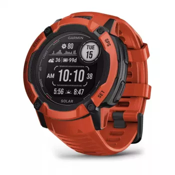 Smartwatch GARMIN Instinct 2X Solar – Relógio desportivo, 50 mm caixa de polímero, carregamento solar, GPS (GPS/GLONASS/Galileo), 10 ATM, pulseira de silicone