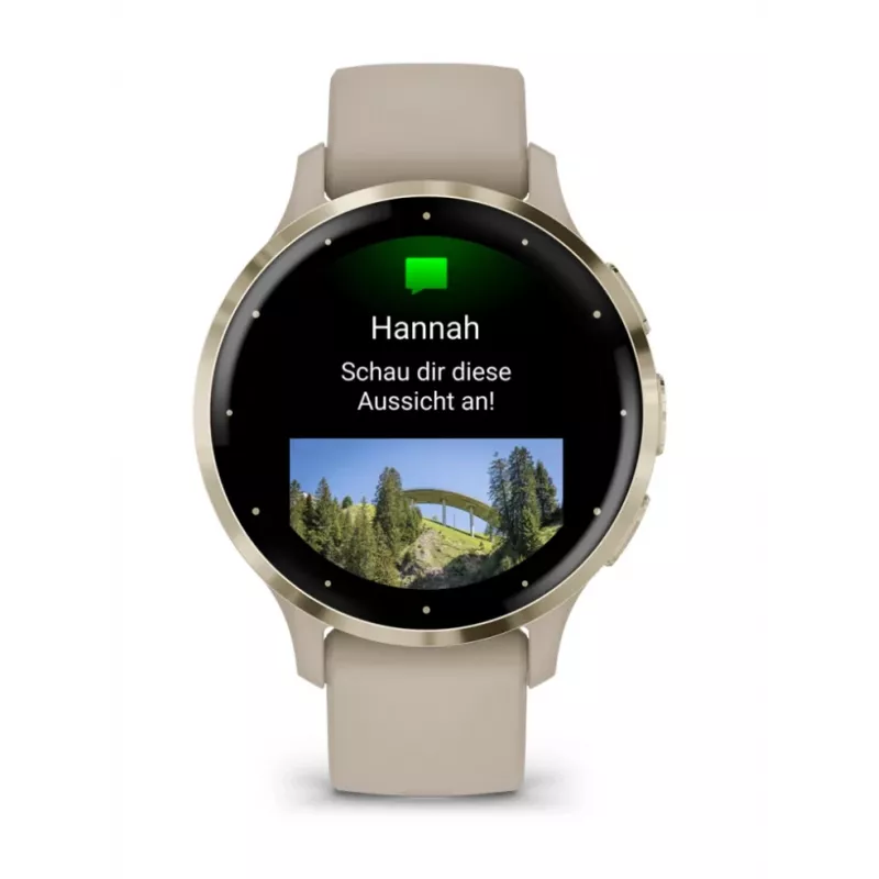 GARMIN INTERNATIONAL Venu 3S - 41 mm - Smartwatch com pulseira - francês - cinzento