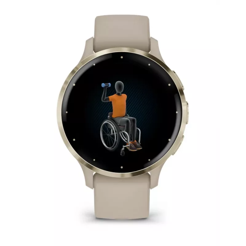 GARMIN INTERNATIONAL Venu 3S - 41 mm - Smartwatch com pulseira - francês - cinzento