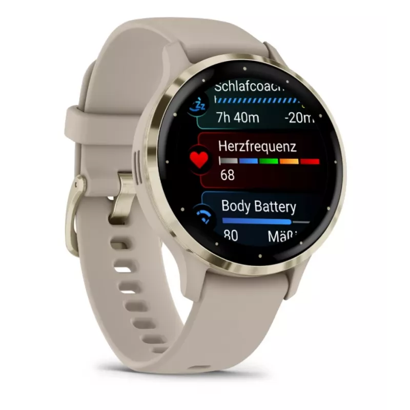 GARMIN INTERNATIONAL Venu 3S - 41 mm - Smartwatch com pulseira - francês - cinzento