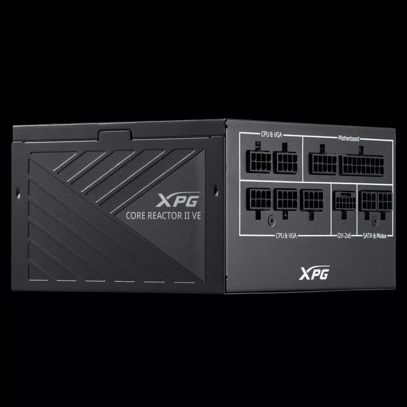 Fonte de alimentação XPG COREREACTOR II VE 850W, 850 W, 100 - 240 V, 47 - 63 Hz, 12 A, 20 A, 70.8 A