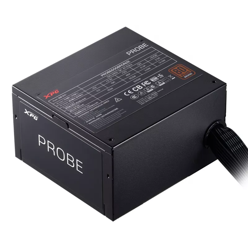 Fonte de alimentação XPG PROBE 700 BRONZE, 700 W, 100 - 240 V, 47 - 63 Hz, 10 A, Ativa, 19 A