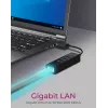 ICY BOX IB-HUB1419-LAN USB 3.2 Gen 1 (3.1 Gen 1) Type-A Preto