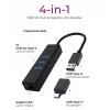 ICY BOX IB-HUB1419-LAN USB 3.2 Gen 1 (3.1 Gen 1) Type-A Preto