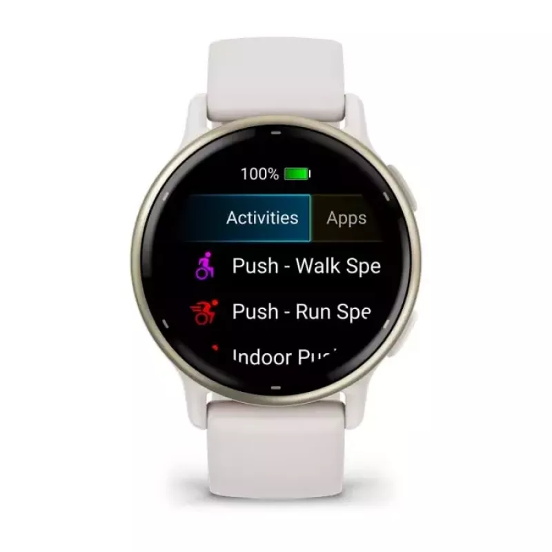 Smartwatch GARMIN Vivoactive 5 – relógio desportivo, caixa de alumínio/polímero de 42 mm, AMOLED 1,2 polegadas, GPS/GLONASS/Galileo, frequência cardíaca e SpO2, 5 ATM, 11 dias de autonomia