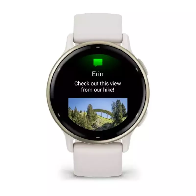 Smartwatch GARMIN Vivoactive 5 – relógio desportivo, caixa de alumínio/polímero de 42 mm, AMOLED 1,2 polegadas, GPS/GLONASS/Galileo, frequência cardíaca e SpO2, 5 ATM, 11 dias de autonomia