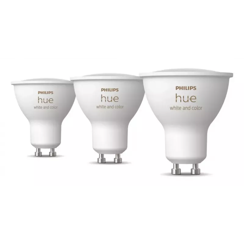 Philips Hue White and Colour Ambience GU10 – Smart-Spotlight – (pack de 3)