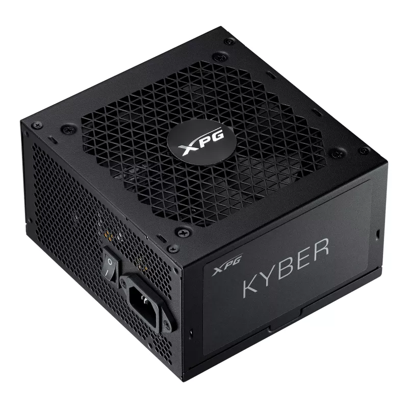 Fonte de alimentação XPG KYBER 750W, 750 W, 100 - 240 V, 47 - 63 Hz, 10 A, proteção contra sobrecorrente, sobrecarga, sobretensão, sobretemperatura, curto-circuito, sobretensão e corrente de arranque..., 20+4 Pin ATX