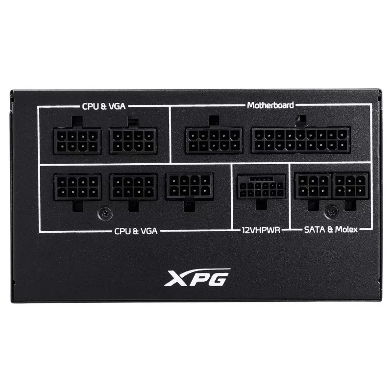Fonte de alimentação XPG COREREACTOR II 850W, 850 W, 100 - 240 V, 47 - 63 Hz, 12 A, 22 A, 62,5 A