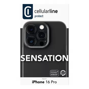 Cellularline Sensation - capa de silicone soft-touch para iPhone 16 Pro