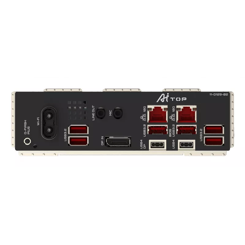 Placa-mãe GIGABYTE TRX50 AI TOP-2B - CPUs AMD Ryzen Threadripper PRO 7000, VRM Digital 16+8+4 Fases, até 5200 MHz DDR5, 4xPCIe 5.0 M.2, Wi-Fi 7, LAN 10 GbE, USB 4