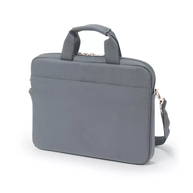 Mala para portátil DICOTA Eco schlank Case Base - 11-12,5 polegadas - Cinzento / 300d Rpet Poliéster