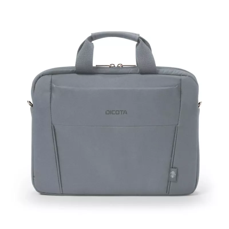 Mala para portátil DICOTA Eco schlank Case Base - 11-12,5 polegadas - Cinzento / 300d Rpet Poliéster