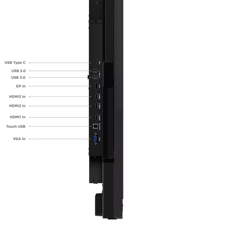 Monitor de computador Lenovo ThinkVision T75 190,5 cm (75 polegadas) 3840 x 2160 píxeis 4K Ultra HD LED Touchscreen Preto