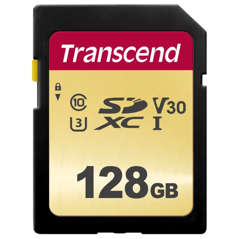 Memória flash Transcend 128 GB SDXC UHS-I 500S