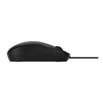 Rato HP 125 ótico com fio USB preto