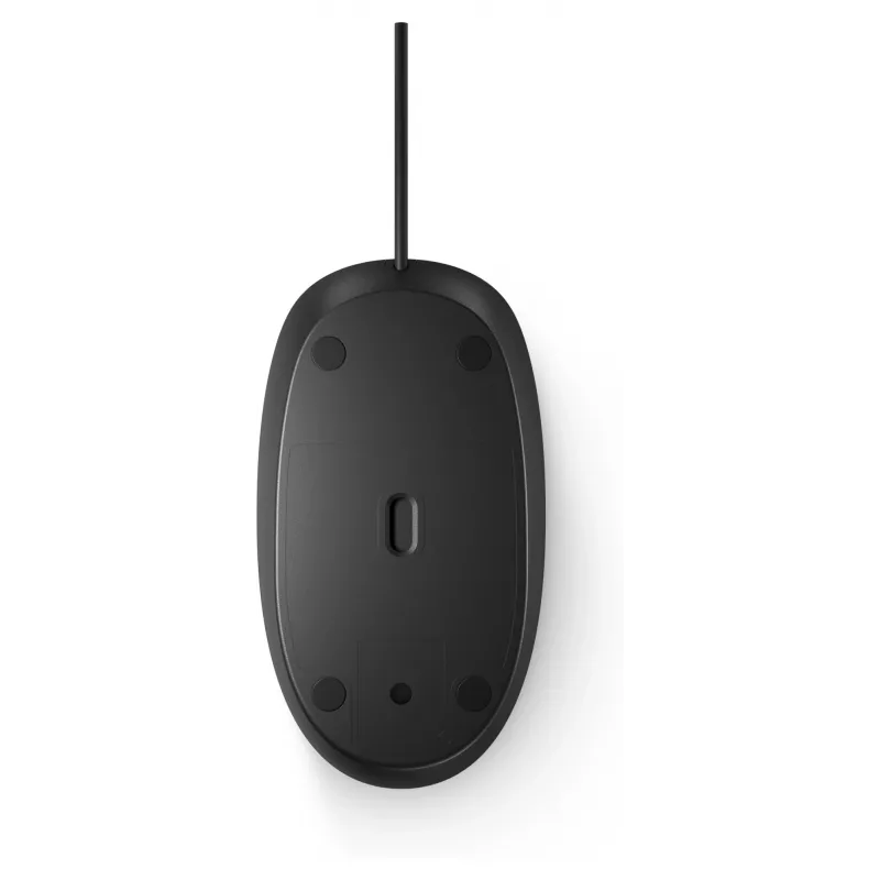 Rato HP 125 ótico com fio USB preto