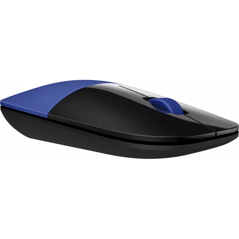 Rato sem fios HP Z3700 azul, ambidestro, ótico, RF Wireless, 1200 DPI, azul