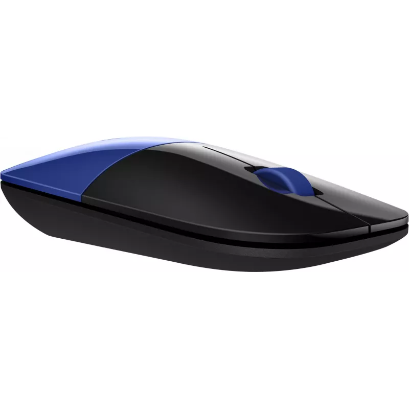 Rato sem fios HP Z3700 azul, ambidestro, ótico, RF Wireless, 1200 DPI, azul